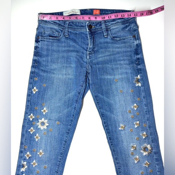 Pilcro And The Letterpress Women’s Hyphen Fit Blue Jeans Size- 26 - Picture 3 of 9